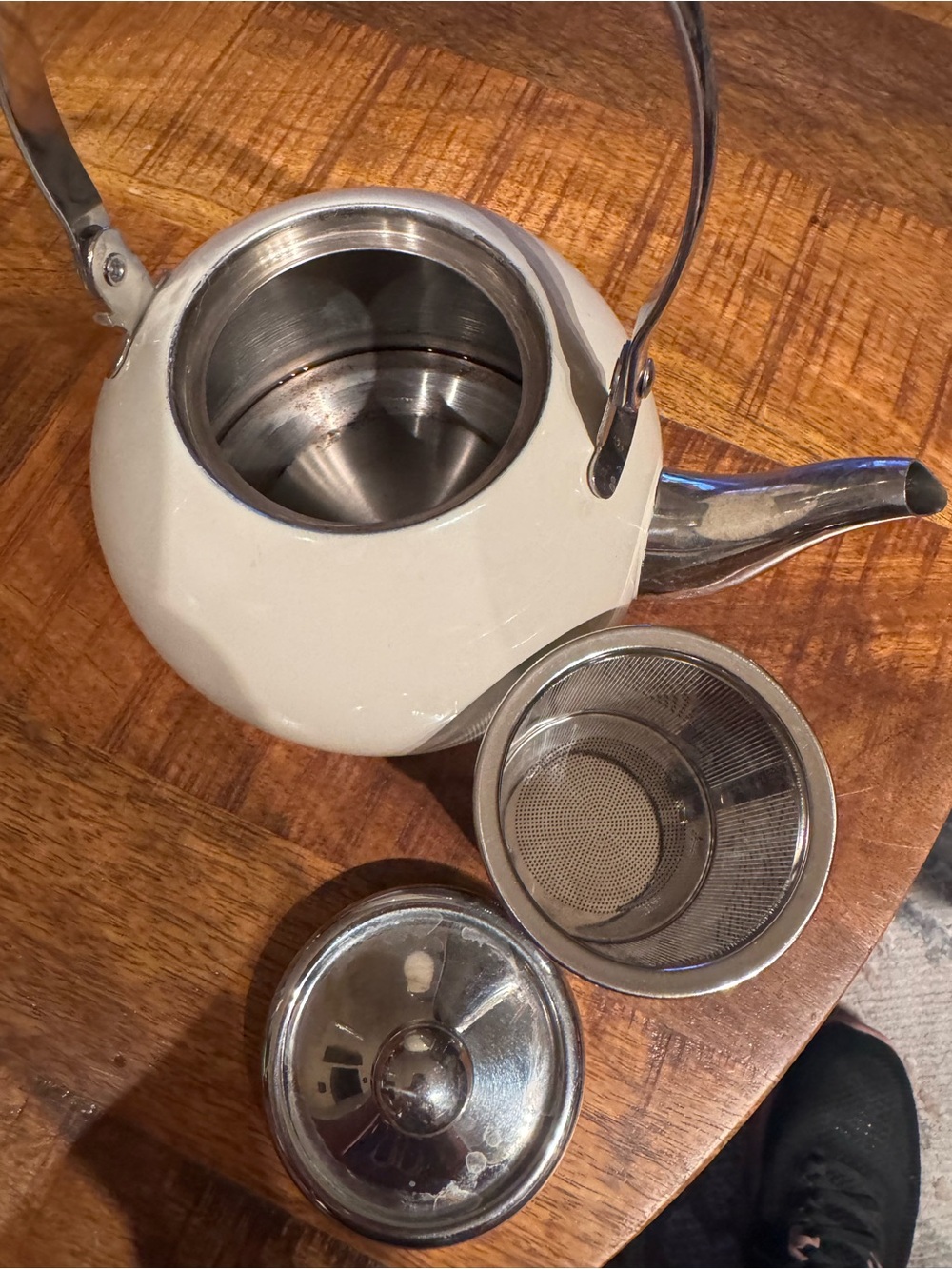 Creative Home Nobili-Tea Stainless Steel Tea Kettle with Removable Infuser